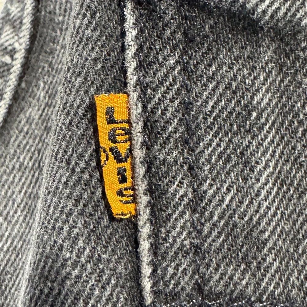 VTG Levi's 550 Jeans Men 32x32 Orange‎ Tab Black Relaxed Fit 90s *READ*